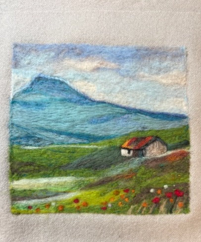 Flat Needle Felt Landscape Art | October 25, 2025