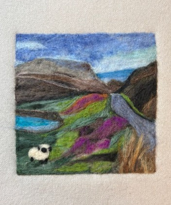 Flat Needle Felt Landscape Art | October 25, 2025