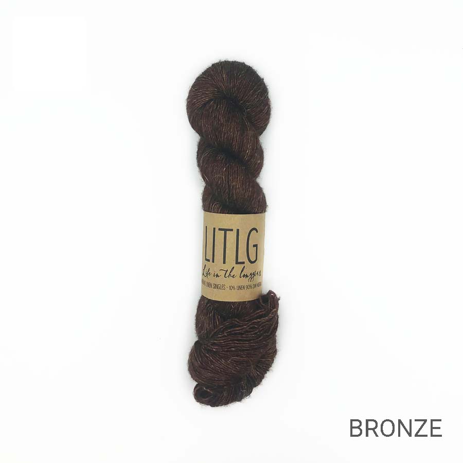 Medium linen thread, 33x2, 200m, light brown