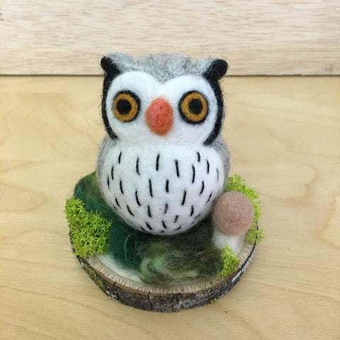3D Needle Felted Snowy Owl | June 2, 2024