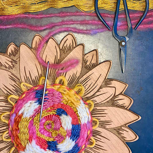 Circular Tapestry Weaving - Make a Textured Sunflower | May 5, 2024