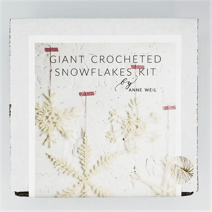 Flax and Twine Giant Crocheted Snowflake Kit