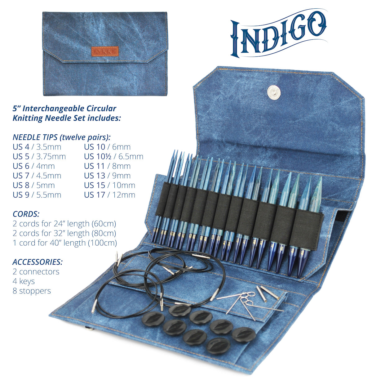 Lykke 5" Interchangeable Needle Set